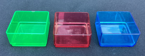 Green red blue plastic - red,